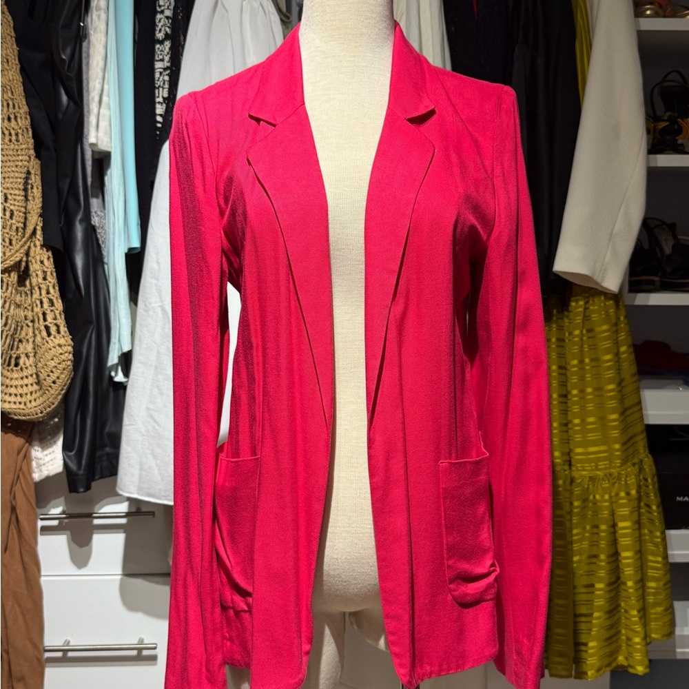 Talula Pink Blazer Classic Lapel Fitted